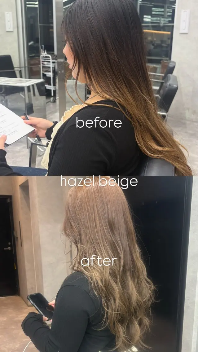 セミロング ヘアカラー トリートメント 金森 禅のヘアスタイル