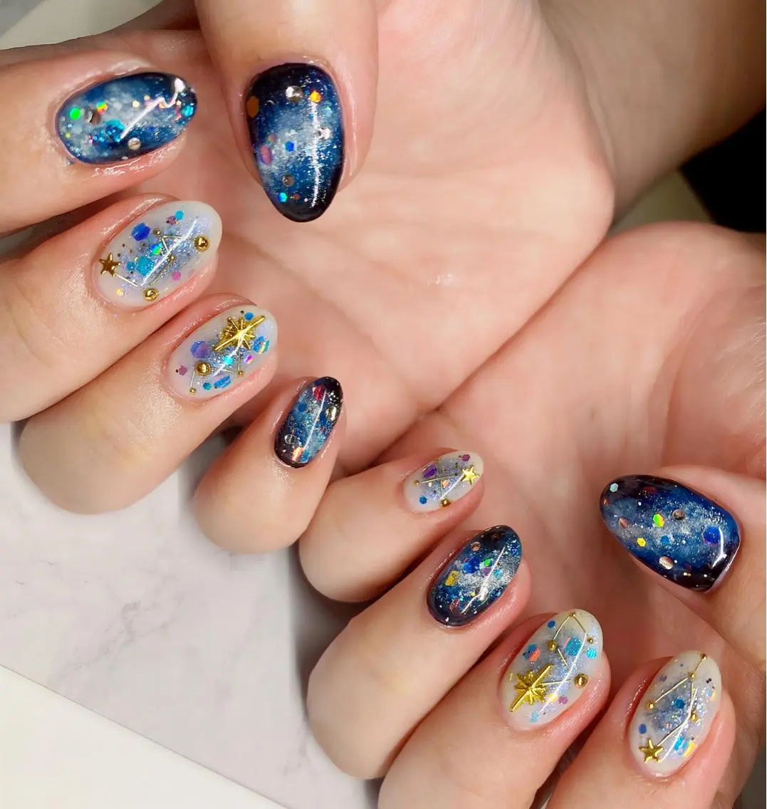ショート ハンドネイル NAILSALON 🍔Timna🍟のネイルデザイン