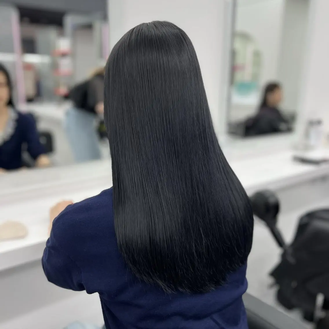 ロング ヘアカラー カット💜モデル募集 アカデミー札幌のヘアスタイル