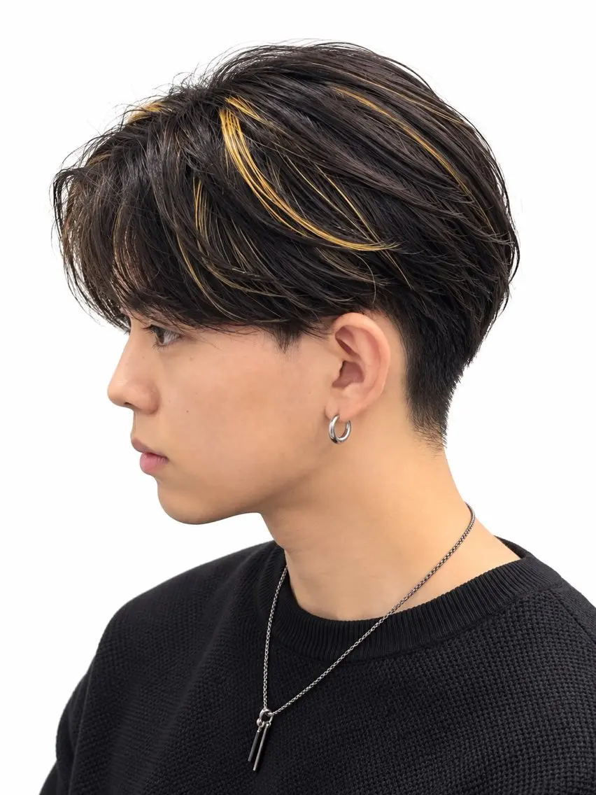 ショート パーマ メンズ フェザーパーマ メンズパーマ カット パーマ ヘアセット 🔥横浜パーマ🔥 優馬のヘアスタイル