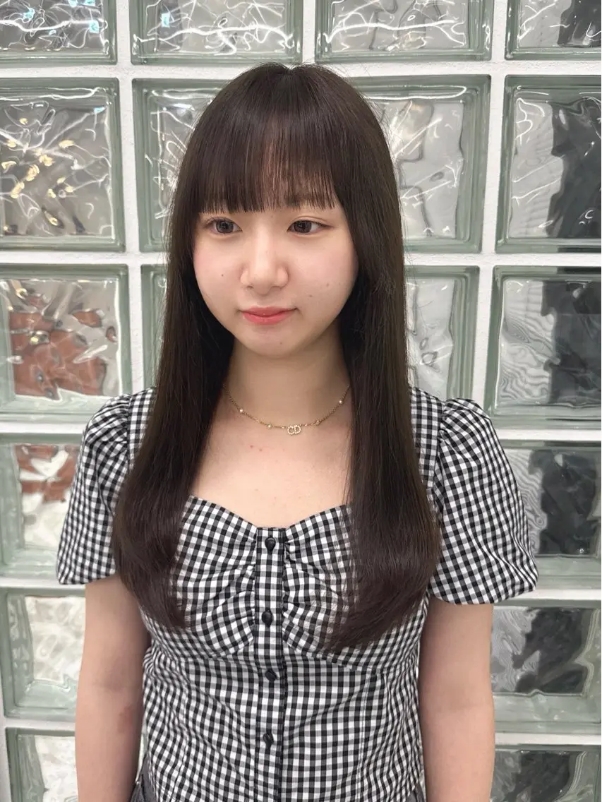 カラー ヘアカラー トリートメント ヘアセット 秋永 鈴のヘアスタイル