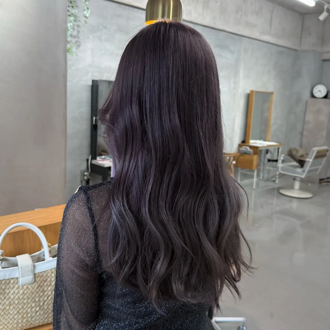 カラー グレージュ ラベンダーカラー ラベンダーグレージュ ラベンダーグレー カット ヘアカラー トリートメント 湯浅 慈園のヘアスタイル