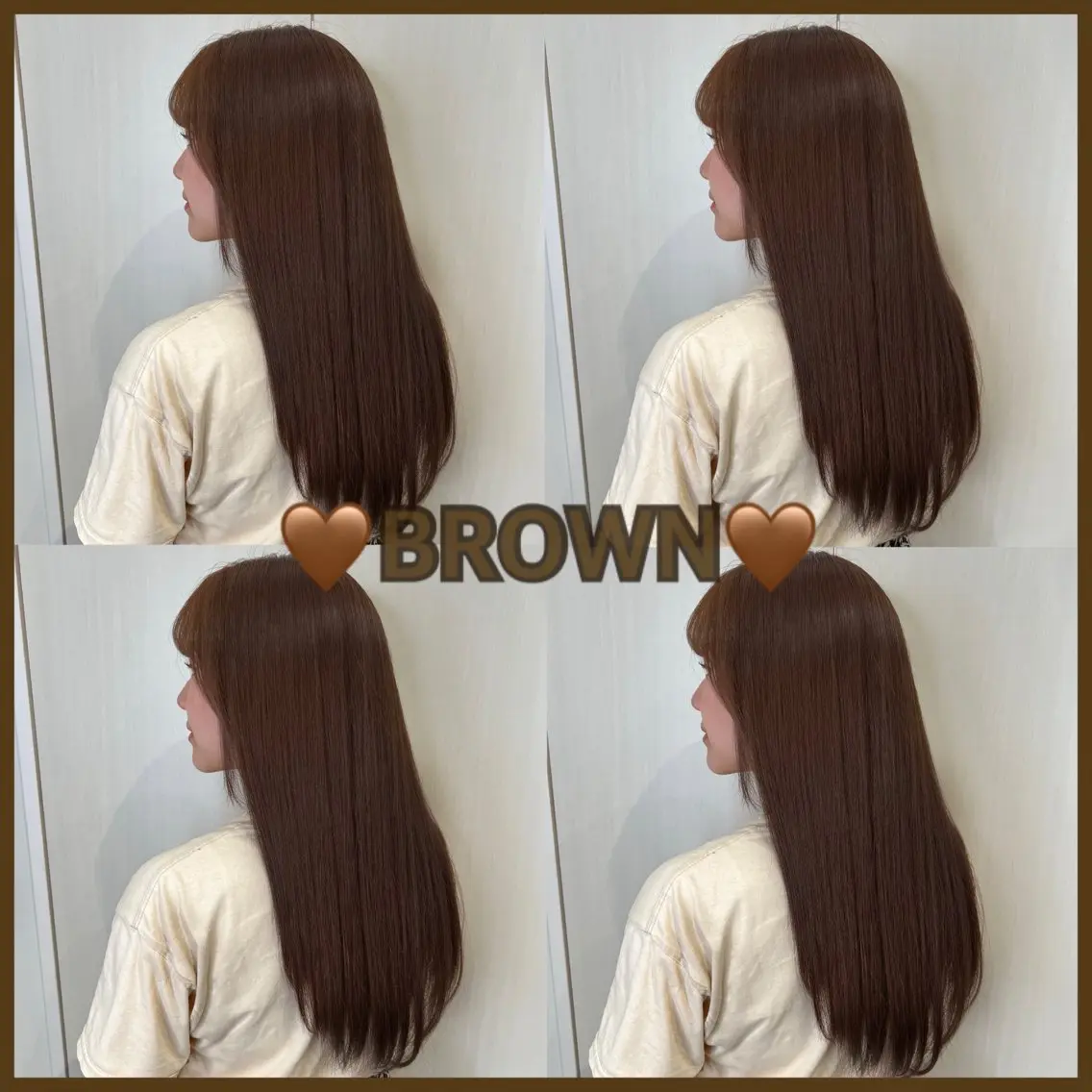 ロング カラー ブラウンカラー ショコラブラウン 🦋エクステ🦋 TOMOKAのヘアスタイル