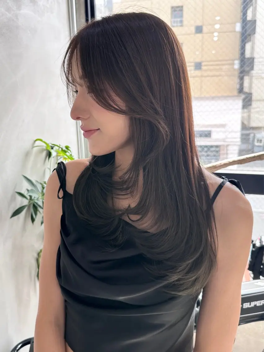 ロング カラー ヘアカラー トリートメント 健太郎 髪質改善/透明感のヘアスタイル
