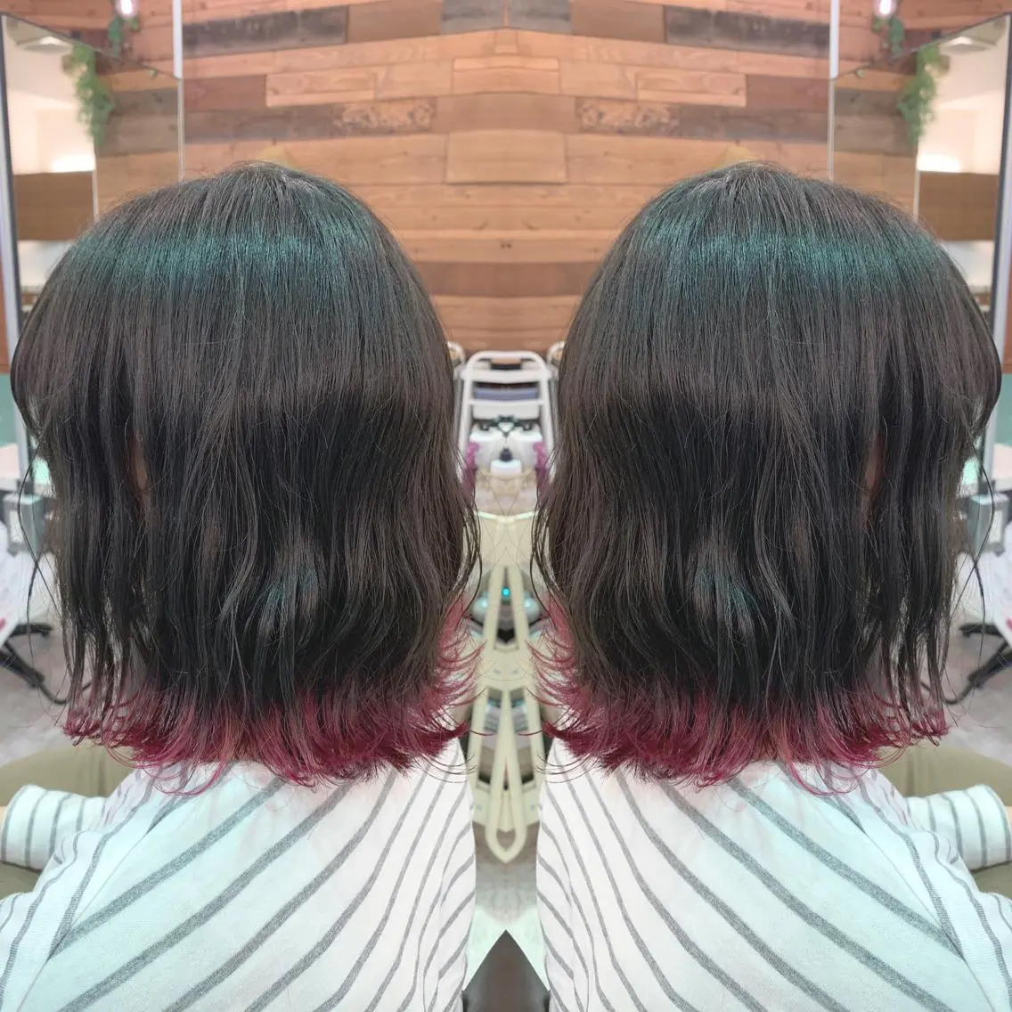 ミディアム カラー イルミナカラー 青木 茂樹⭐️ 透明感カラーのヘアスタイル