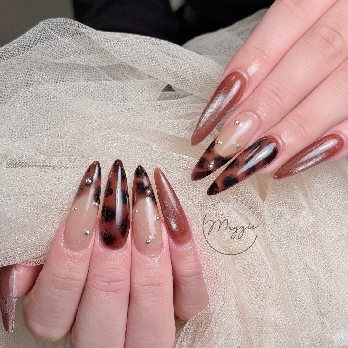 ネイル ハンドネイル Maggie Nail🦩BiKiのネイルデザイン