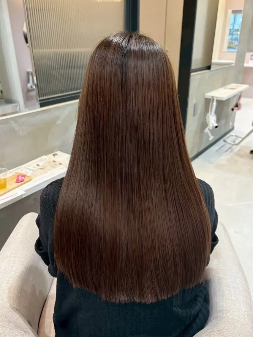 ロング 縮毛矯正 🫧ナチュラル矯正 /カラー🫧あやりのヘアスタイル