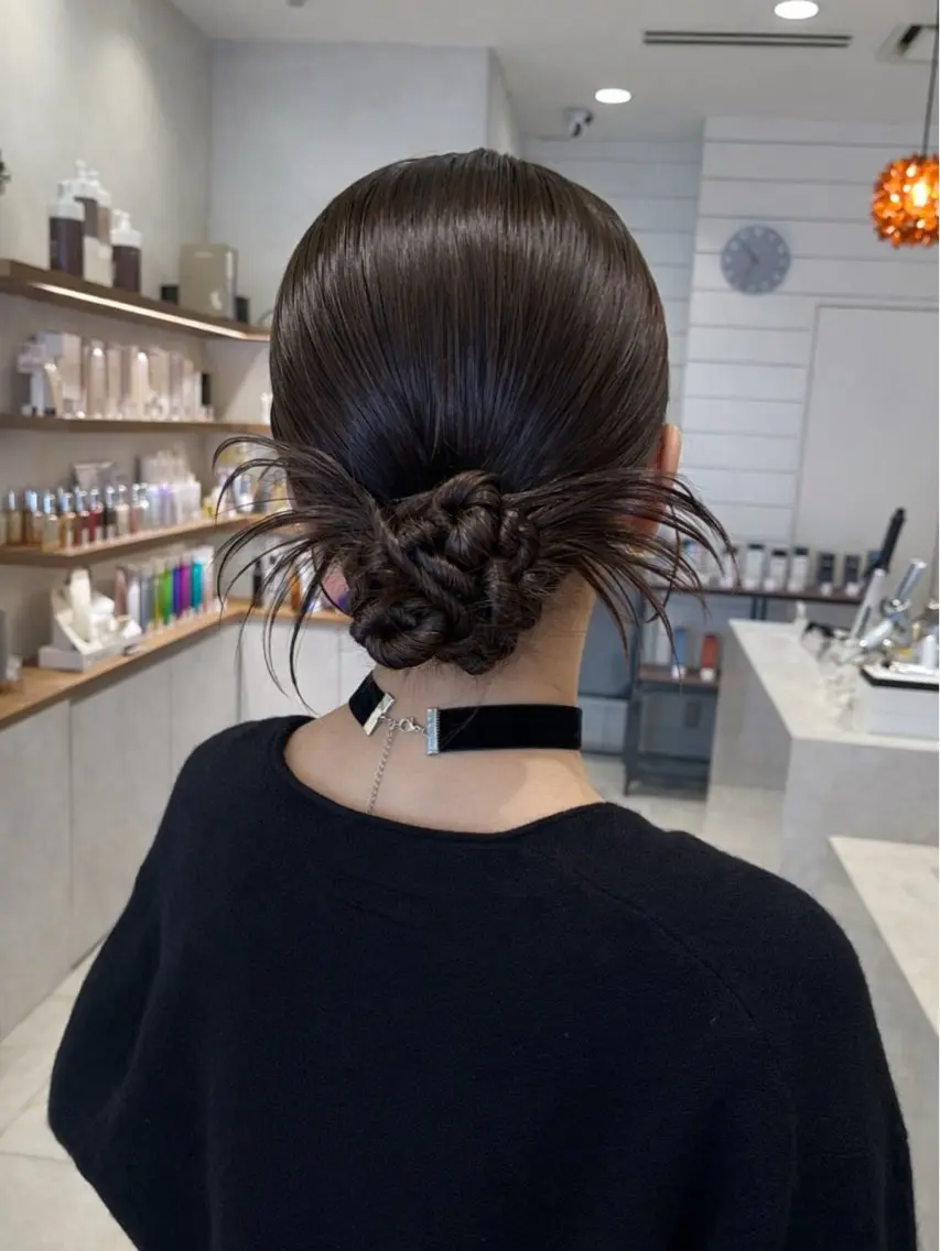 ヘアアレンジ Miwa🦋渋谷/ 透明感カラー/セットのヘアスタイル