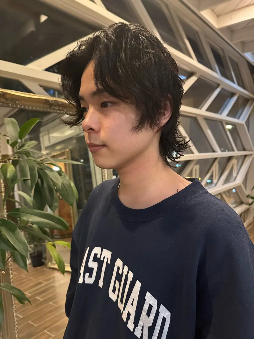 パーマ メンズ カット パーマ 村上 輝のヘアスタイル
