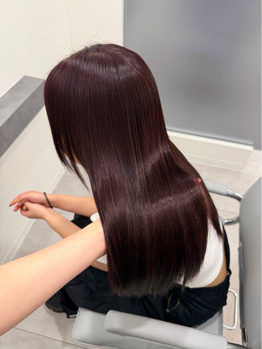 ロング ヘアカラー トリートメント XIA AIMIのヘアスタイル
