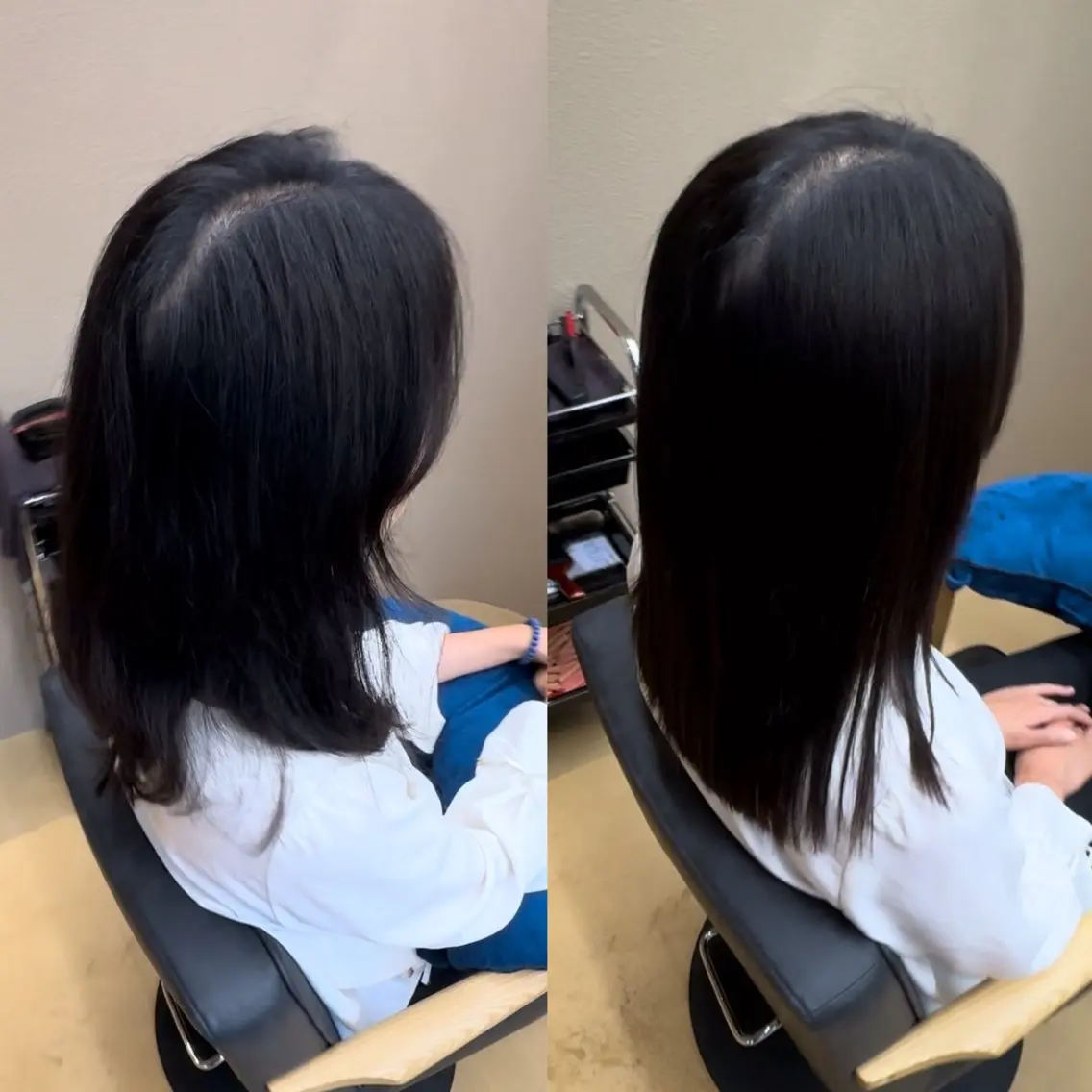 ロング 【髪質改善】タケウチ 【手で乾かすだけ】のヘアスタイル