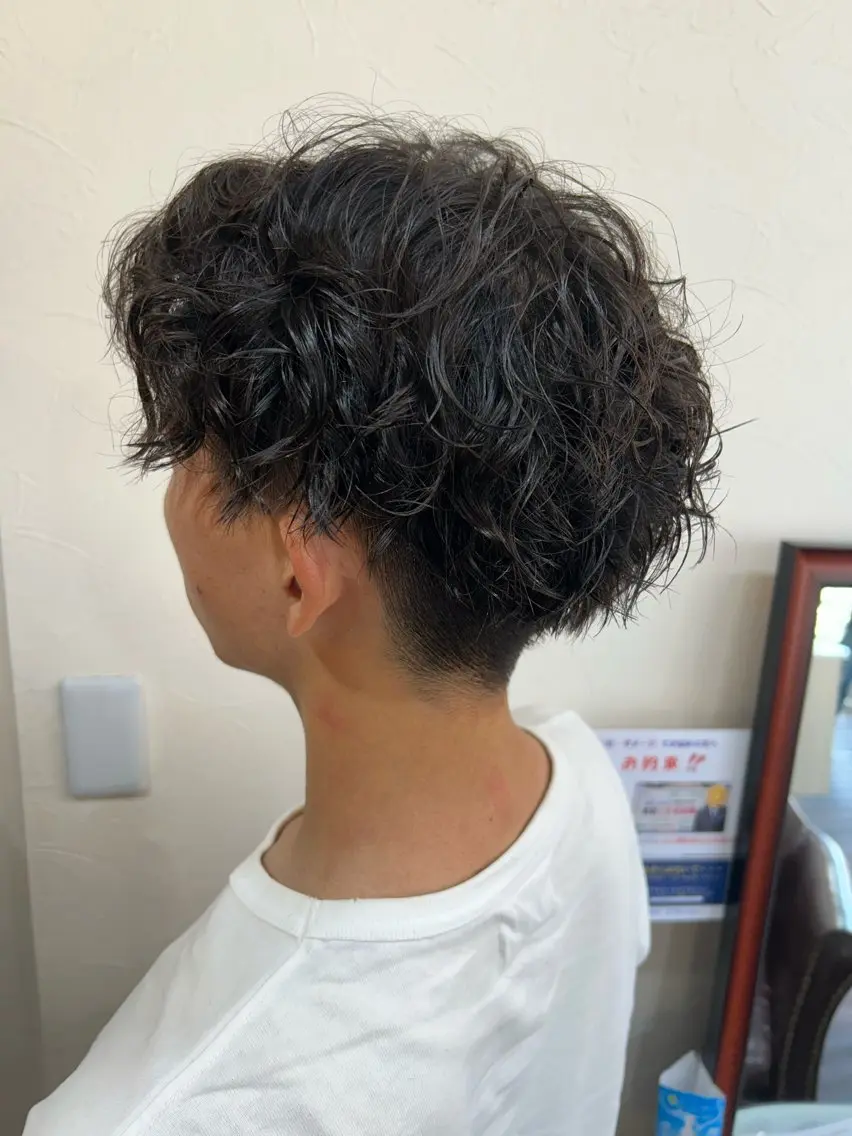 パーマ メンズ メンズパーマ 学生(メンズ向け) 学生 カット パーマ ✄メンズ特化型で 今っぽくカッコよく✄のヘアスタイル
