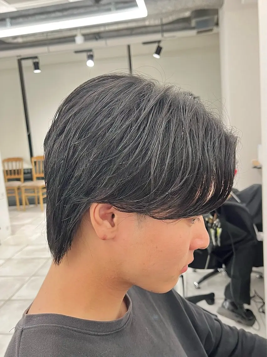 ミディアム カラー パーマ メンズ 🏆メンズヘア特化 🥇代表りんぺーのヘアスタイル