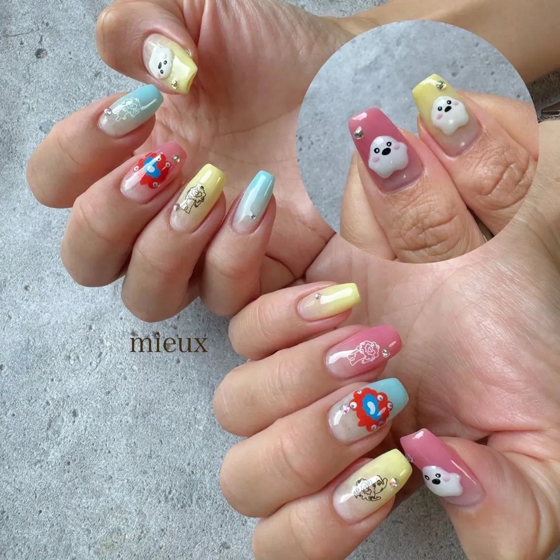 ネイル ハンドネイル フットネイル nail salon mieux(ミュー)のマツエク・マツパデザイン