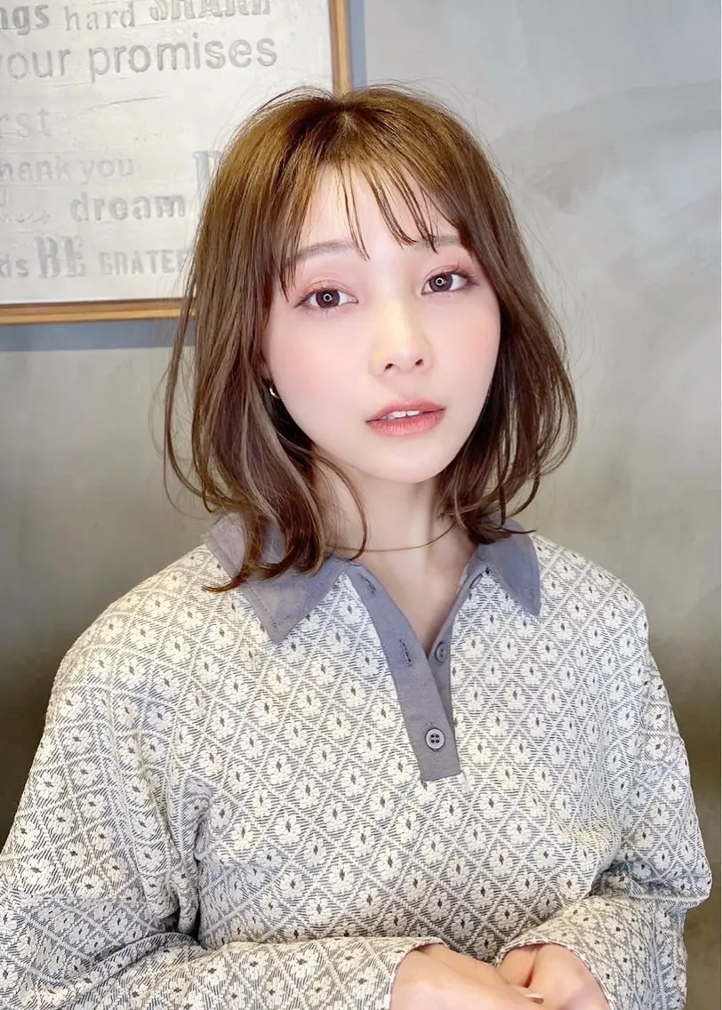 ミディアム [似合う小顔カット] 🪽MUNi恵比寿のヘアスタイル