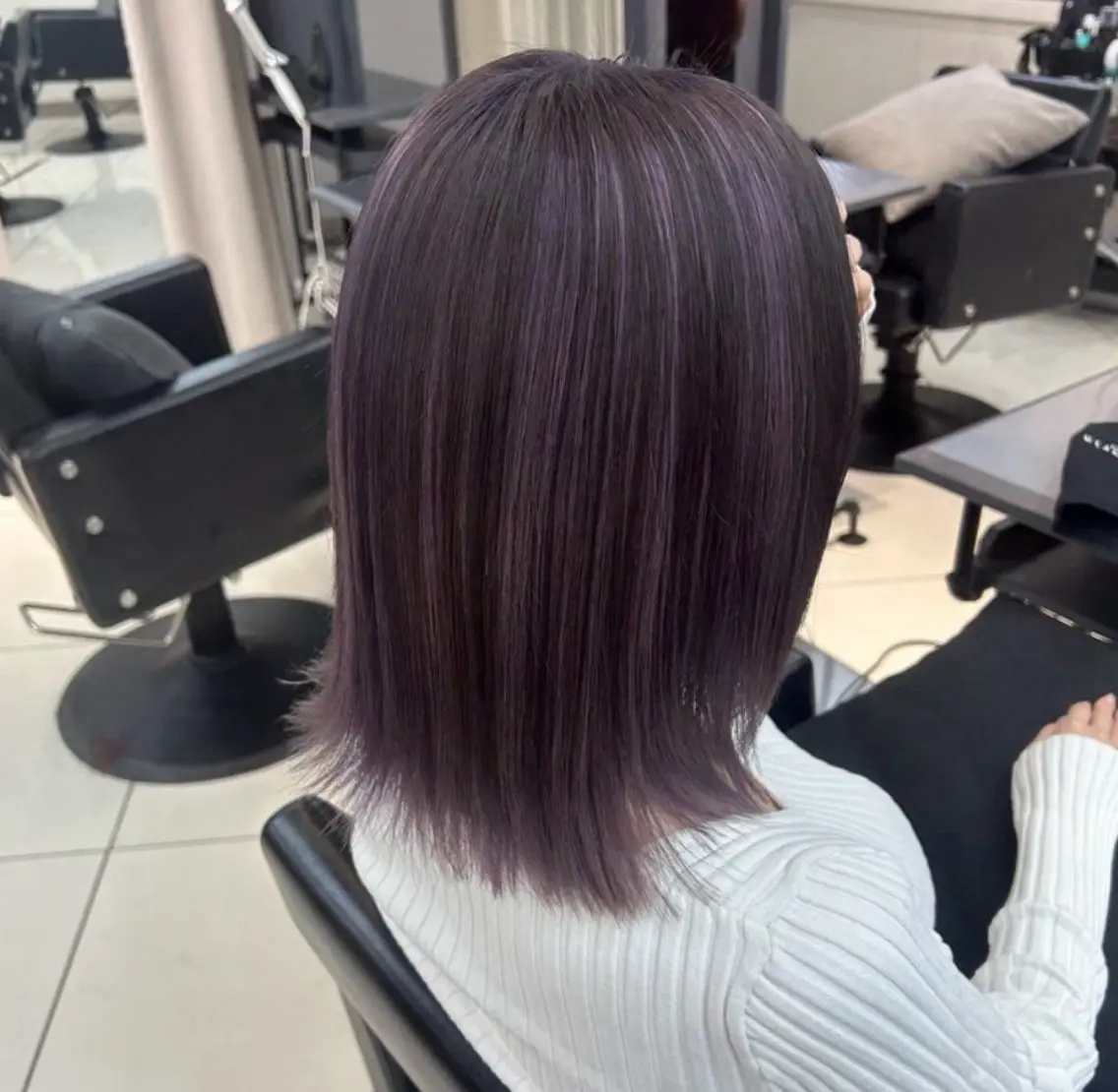 ミディアム 渋谷ショート、パーマ 美容師vain はるのヘアスタイル