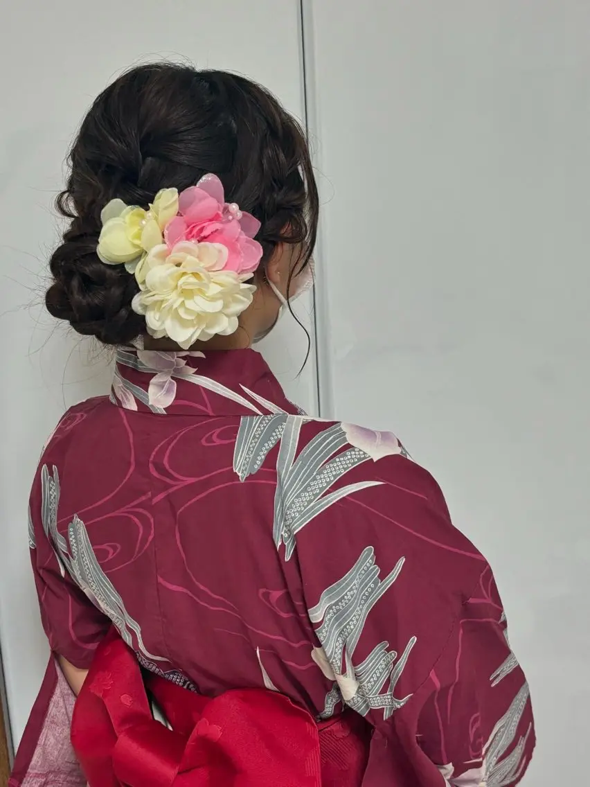 ヘアアレンジ 浴衣 Agu hair 粉河のヘアスタイル
