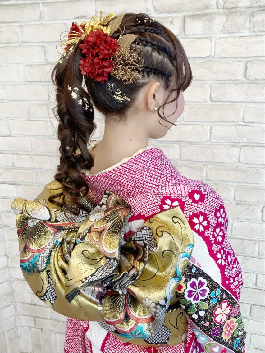 ヘアアレンジ あやかショート 白髪ぼかしのヘアスタイル