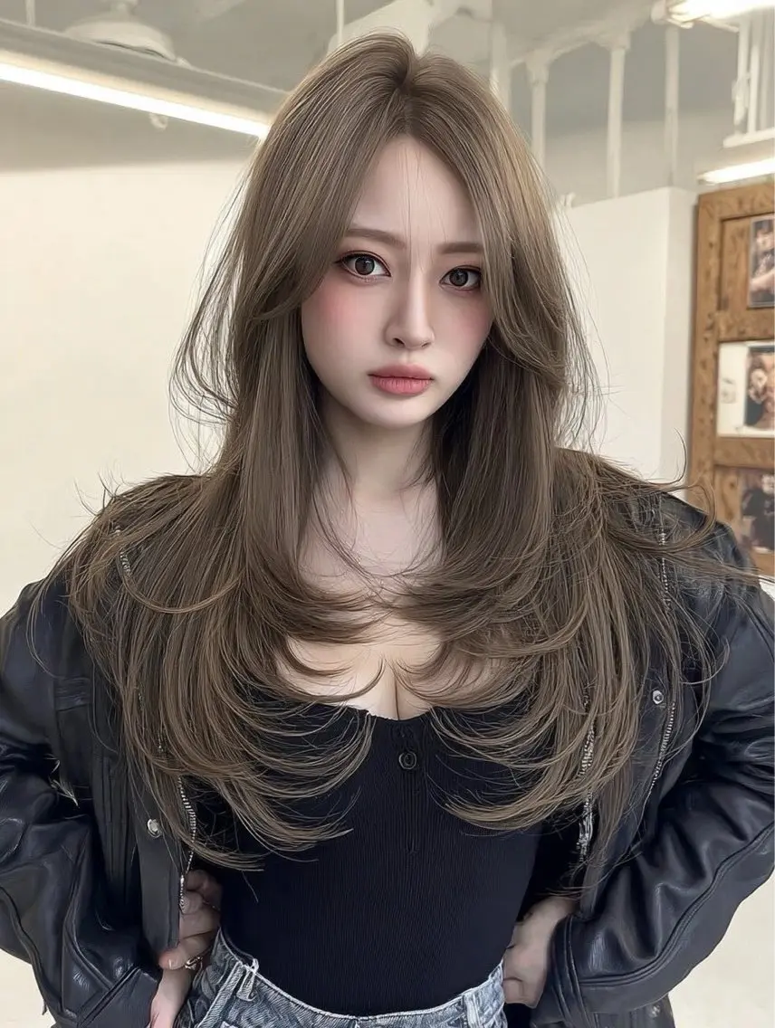 【U24限定🫧】ブリーチなし♡赤み消し透明感Wカラー🤍の写真