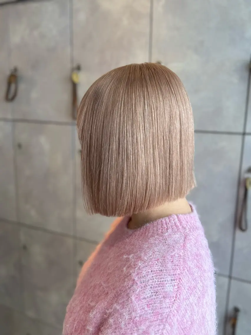 ミディアム カラー 🎀ハイトーン・艶 カラー HANA🎀のヘアスタイル
