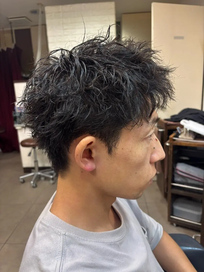 パーマ メンズ メンズパーマ 松戸で大人メンズ パーマ　Futabaのヘアスタイル