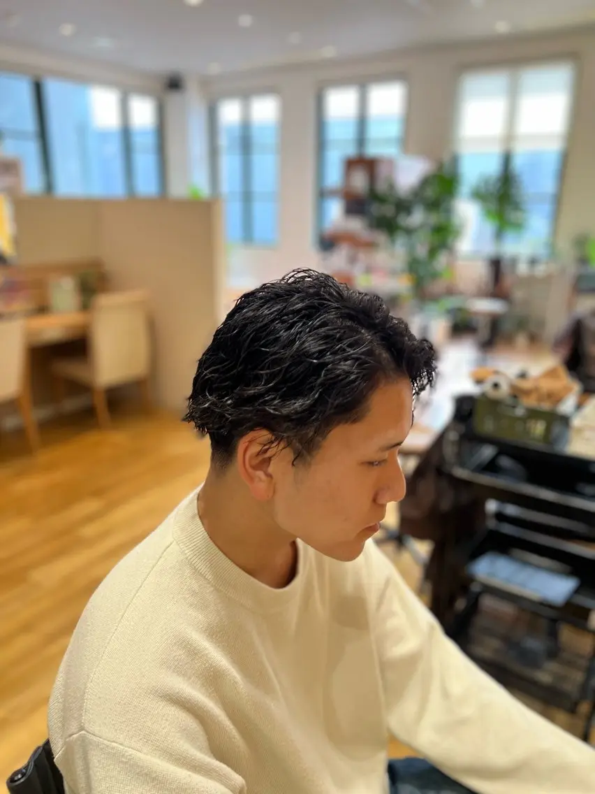 パーマ メンズ カット パーマ 瀬野凌介/メンズ カット/パーマのヘアスタイル