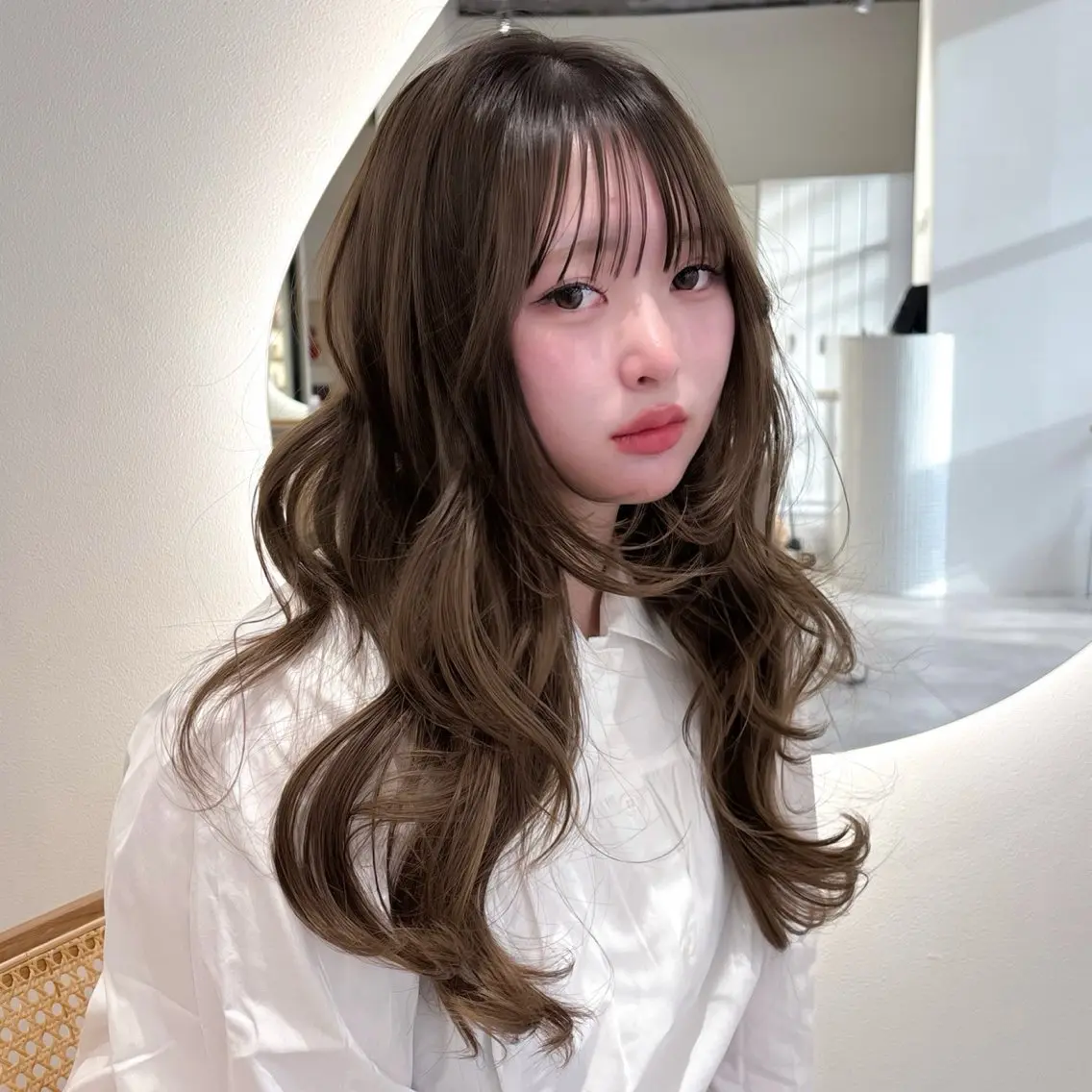 ロング ヘアカラー トリートメント Unami 新宿 Mayukiのヘアスタイル