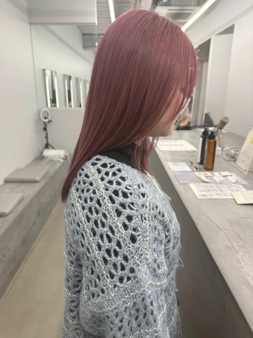 🍇最高の髪質を🍇ケアブリーチ+透明感カラー+aujuaトリートメント💕の写真