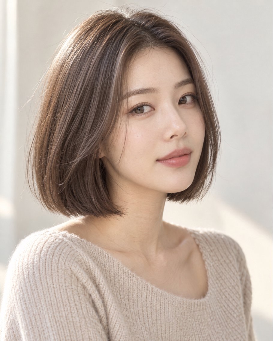 ショート カラー 切りっぱなしボブ ワンレンボブ ボブ ボブカット 募集中/村上廉のヘアスタイル