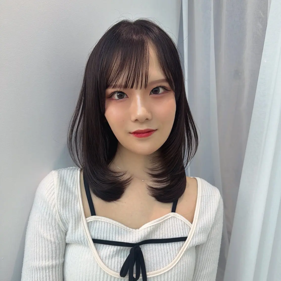 ミディアム レイヤーカット カット ヘアカラー 🩵HIYORI /栄/レイヤーカットのヘアスタイル
