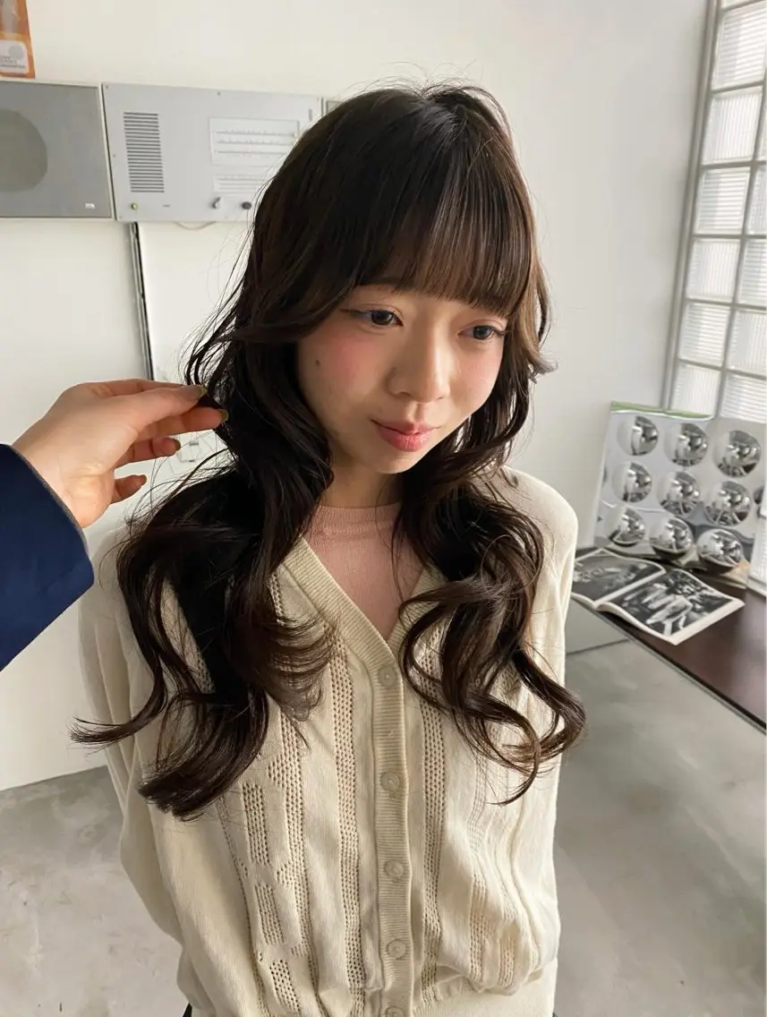ロング カラー ヘアアレンジ カット ヘアカラー トリートメント トレンド/天神大名 カラー特化/レイヤーのヘアスタイル