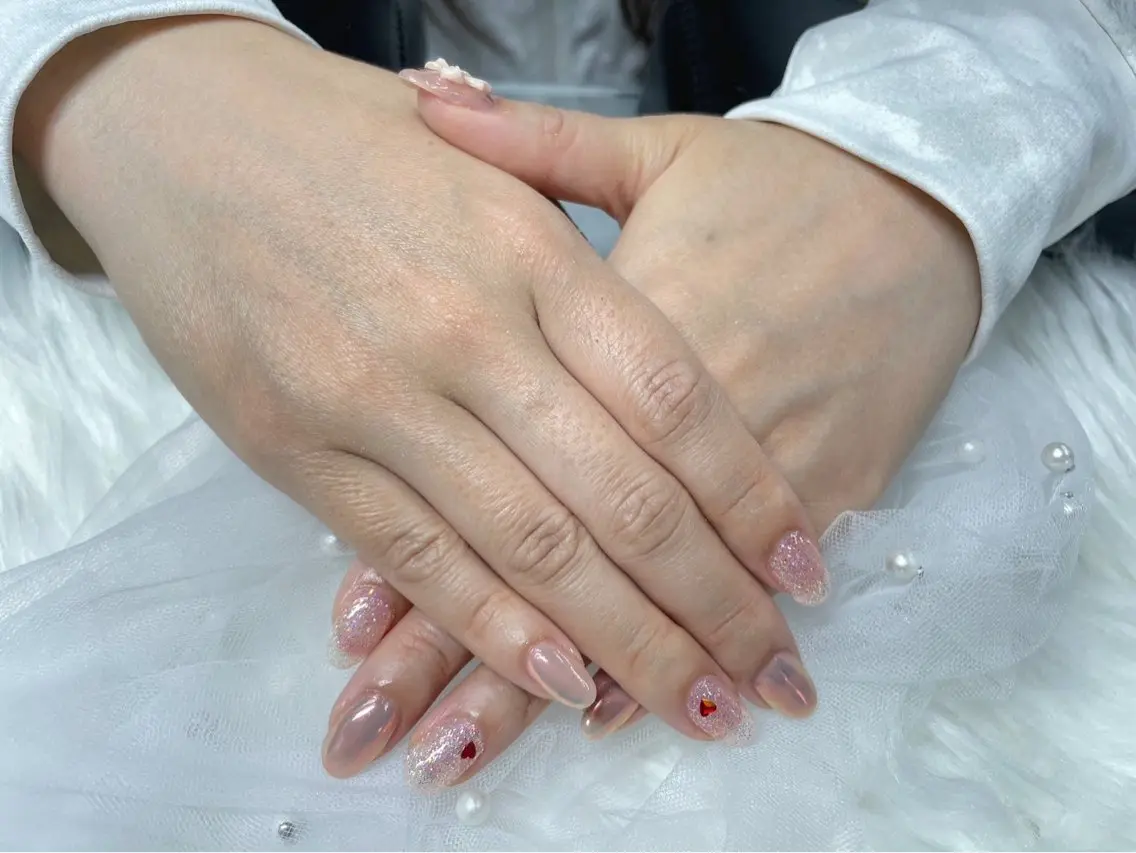 ネイル オーロラネイル ハンドネイル my nail plus 野江内代のネイルデザイン