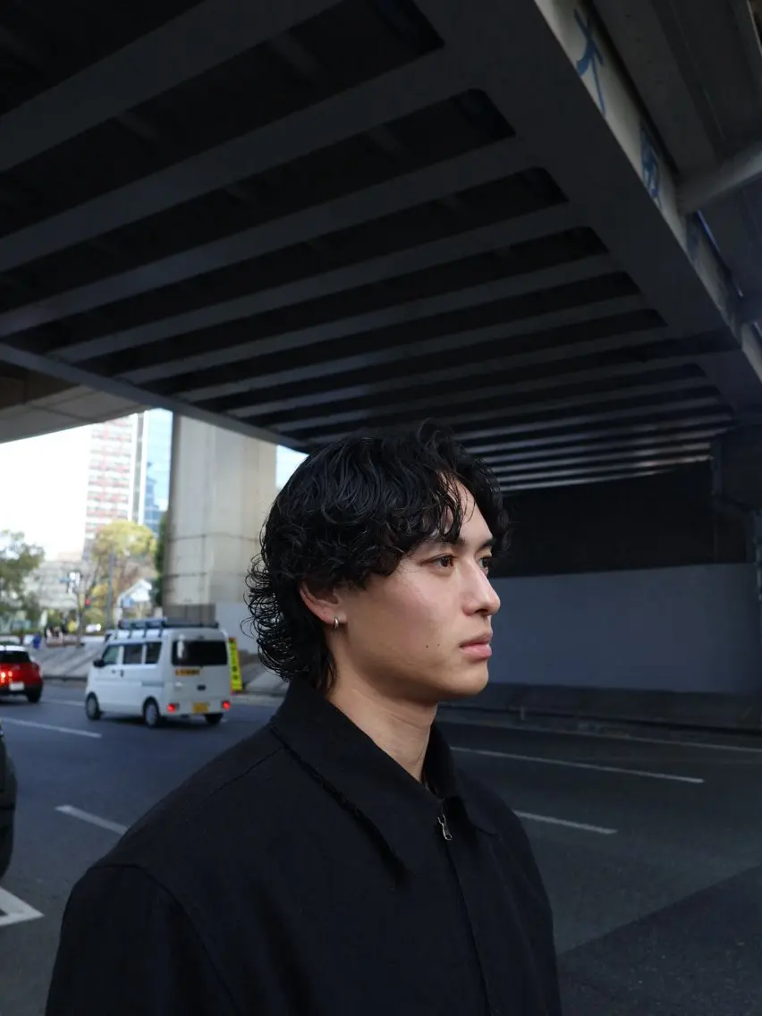 パーマ メンズ カット パーマ 大阪茶屋町 メンズカット関田拳のヘアスタイル