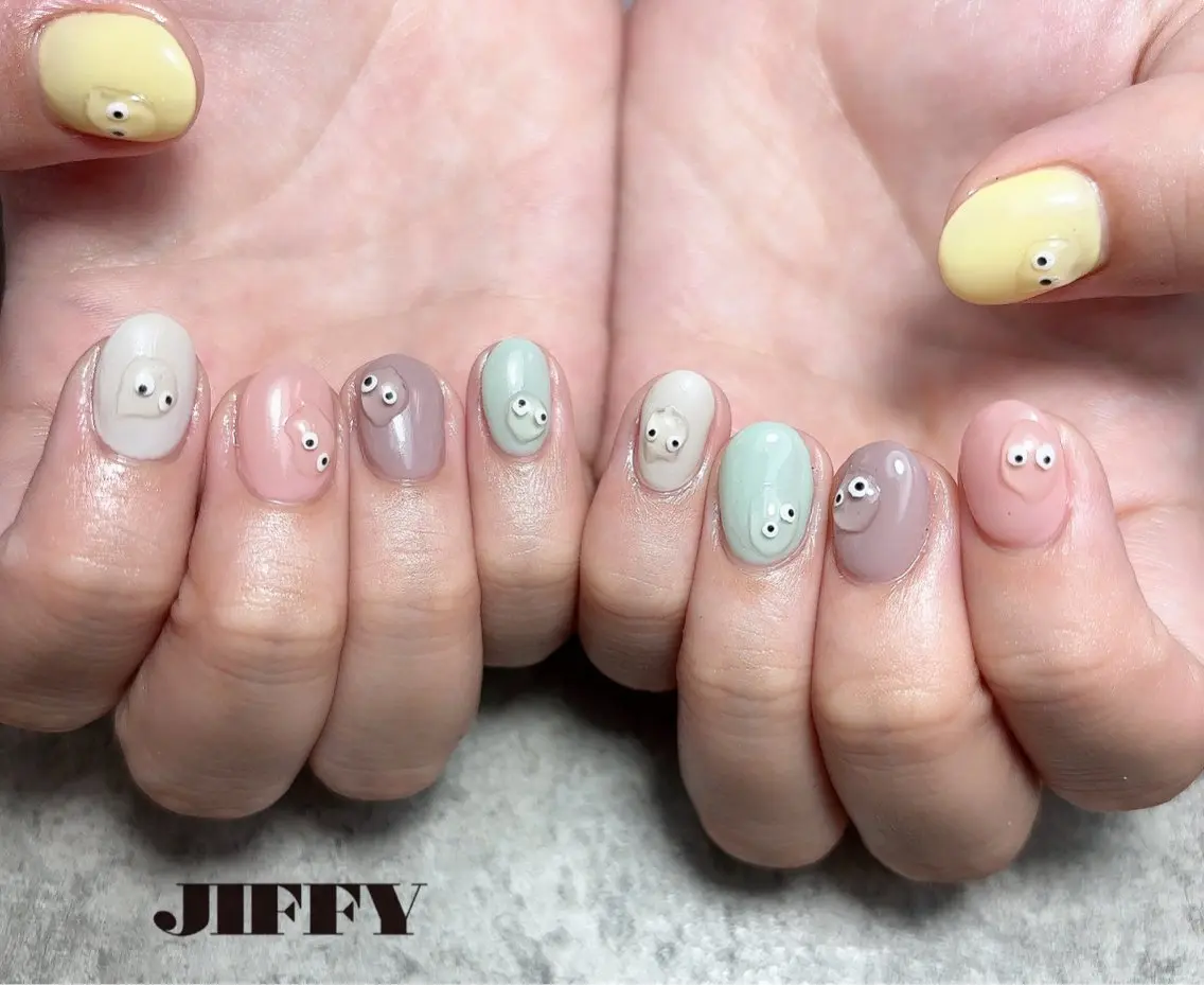 ショート ハンドネイル JIFFY nailstudioのネイルデザイン