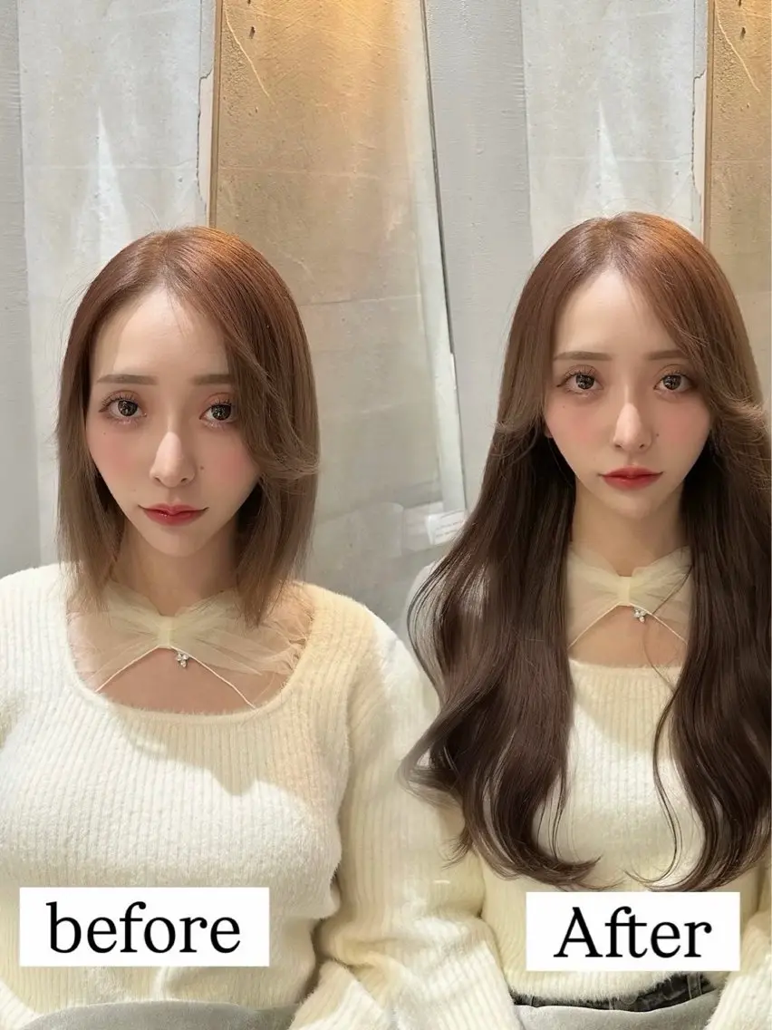 ロング エクステ シールエクステ特化 りこのヘアスタイル