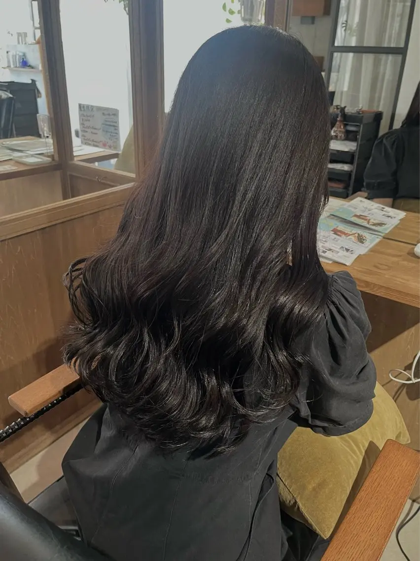 ロング カット ヘアカラー FERIA池田 神原萌花のヘアスタイル