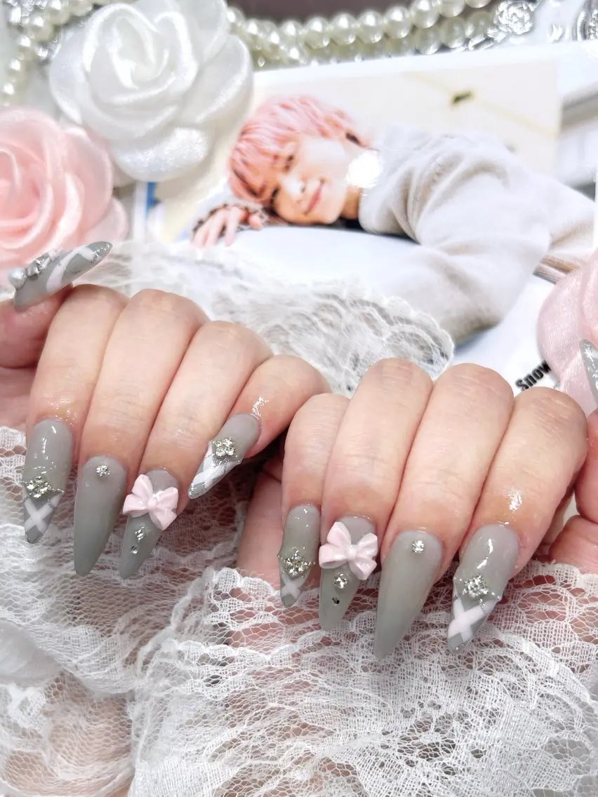 ネイル ハンドネイル ️🫧みつき/ 渋谷/痛ネイル️🫧のネイルデザイン