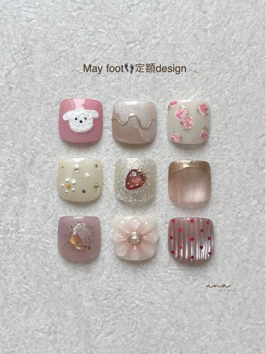 foot👣open価格🫧定額design ~𓈒𓏸 （オフ.ケア込）の写真