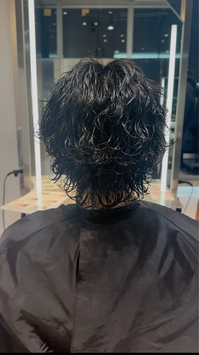 ショート パーマ 似合わせパーマ🔥 河浪 大智のヘアスタイル