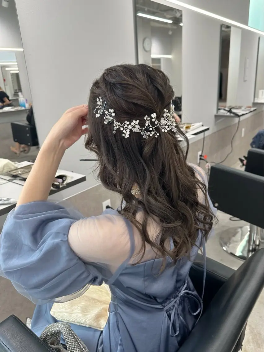 ヘアアレンジ ヘアセット 🎀透明感 カラーHiROEのヘアスタイル