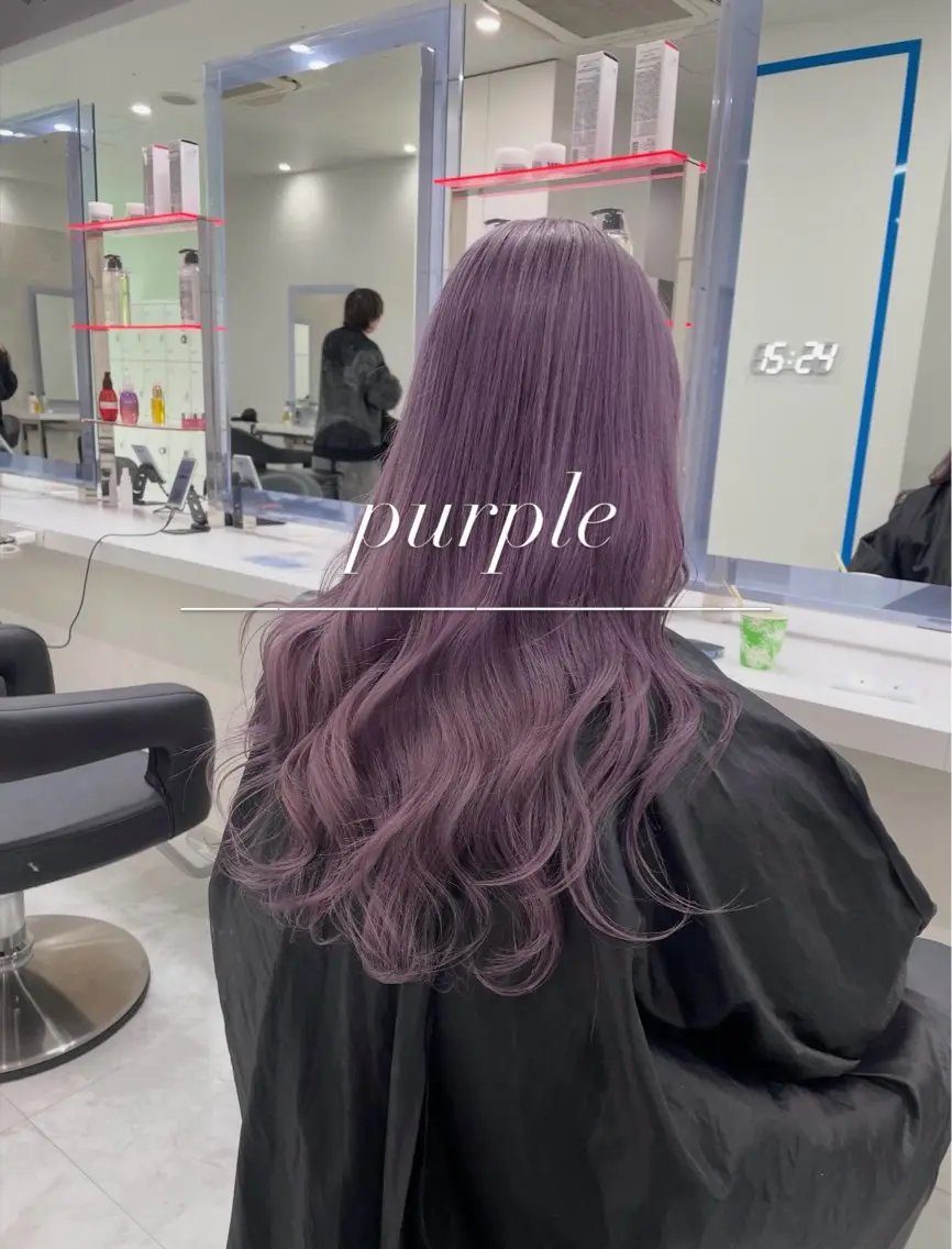 セミロング カラー ヘアカラー 💜RIO/韓国風 寒色・暖色カラー💜のヘアスタイル