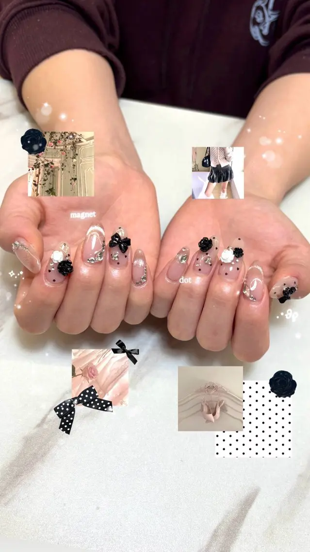ネイル yuki❄️堺筋本町 韓国ワンホンのネイルデザイン