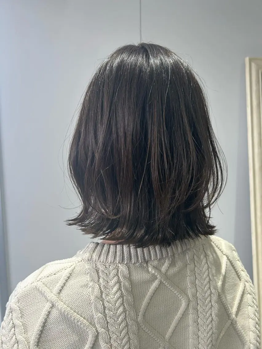 カット+トリートメント+白髪ぼかしカラー🫧赤みを抑えた柔らかいカラー🫧の写真