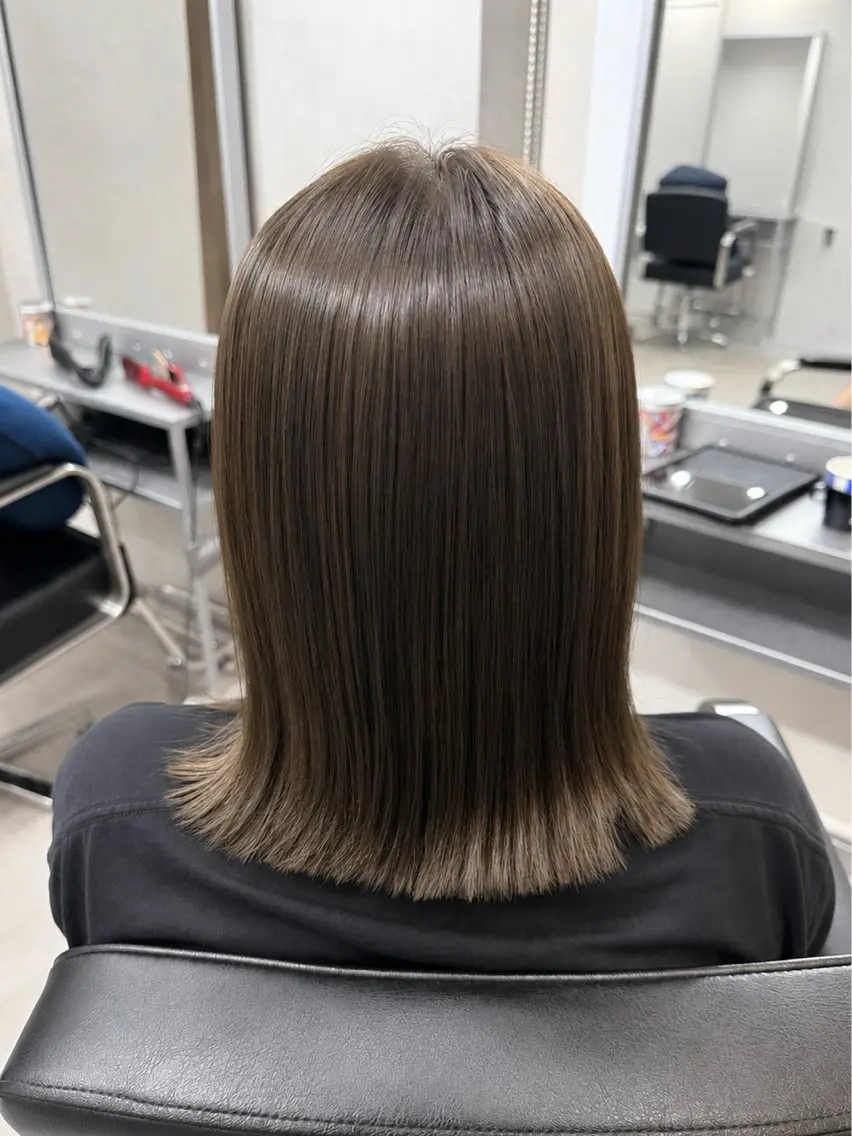 ミディアム カラー カット ヘアカラー トリートメント ✨【艶モテ髪実現】✨ 髪質改善　　武尊のヘアスタイル