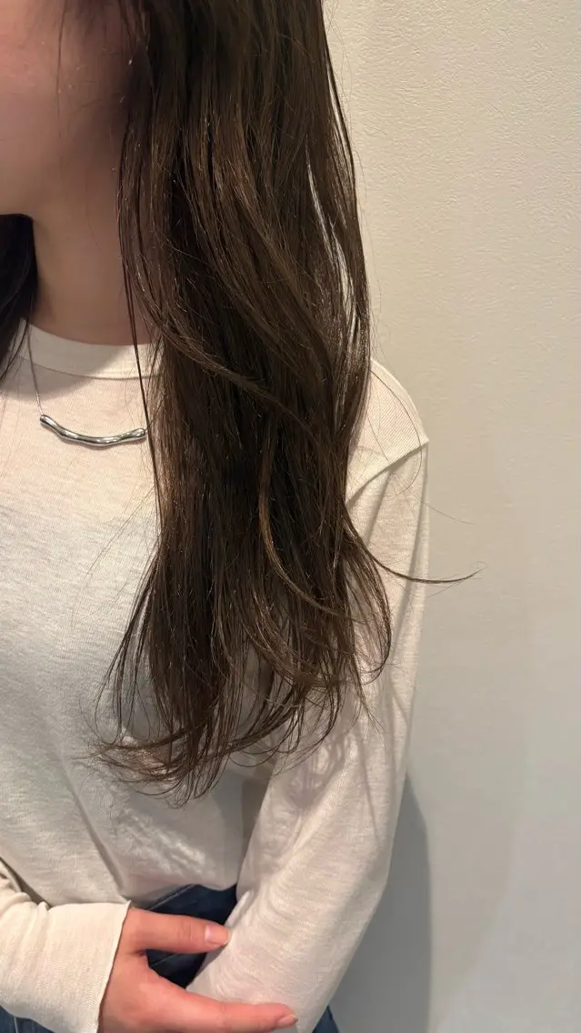 ロング カラー ヘアカラー トリートメント 高橋 杏のヘアスタイル
