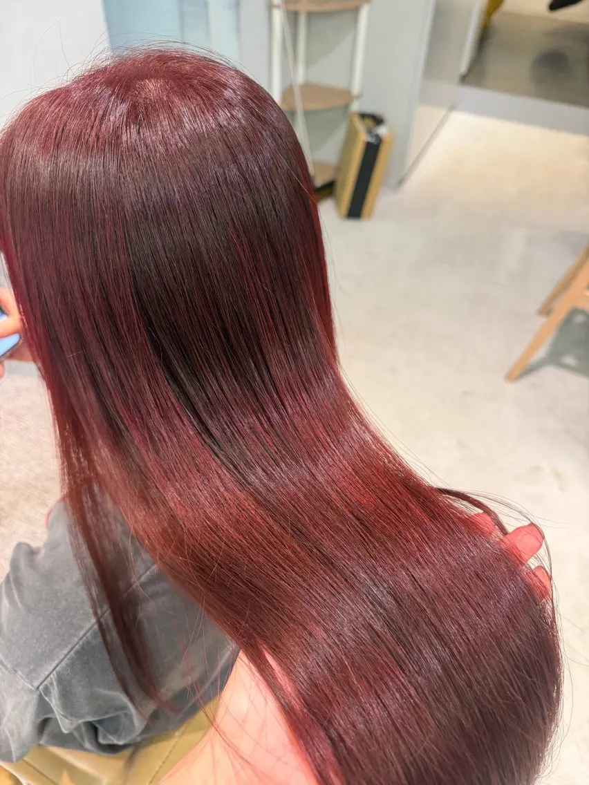 カラー ヘアカラー トリートメント hinaru ．のヘアスタイル