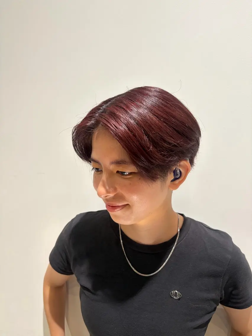ショート カラー ヘアカラー 杏 ｜Helenaのヘアスタイル