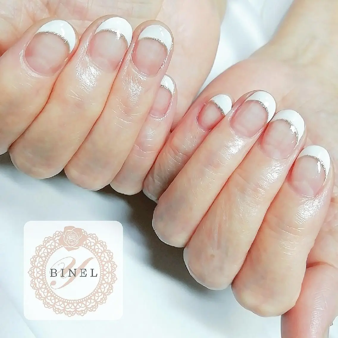 ネイル フレンチネイル オフィスネイル Nail Salon Y.BINELのネイルデザイン