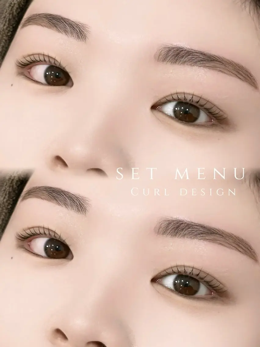 🎀まつ毛パーマ+眉毛wax【カット/間引き/メイク込み】※平日限定の写真