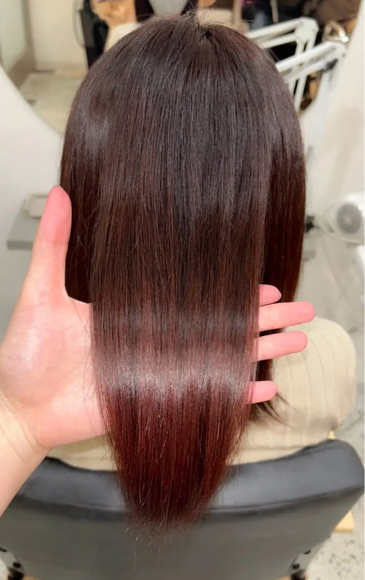 ミディアム カラー ブラウンカラー ピンクカラー ピンクブラウン 🧣艶カラー・ヘア セット Chie🧸のヘアスタイル